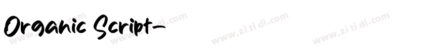 Organic Script字体转换